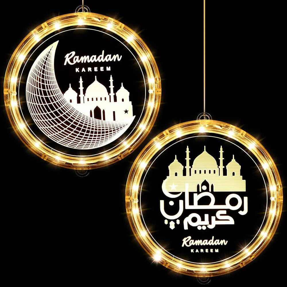 Ramadan Lights Moon Star LED Ramadan Decorations Islam