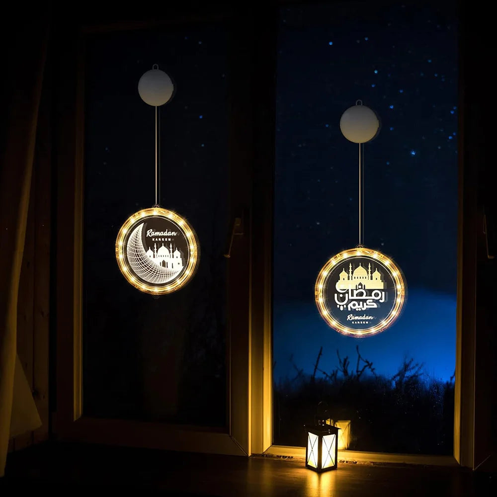 Ramadan Lights Moon Star LED Ramadan Decorations Islam