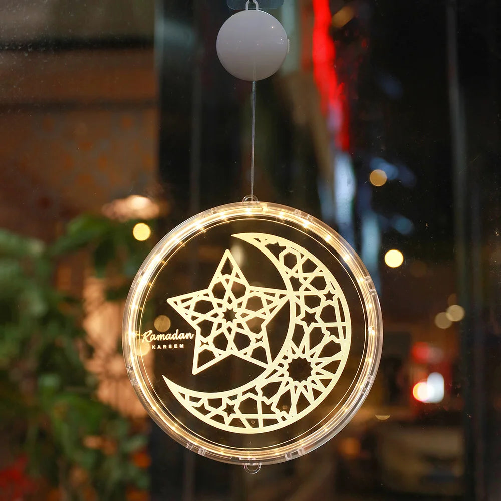Ramadan Lights Moon Star LED Ramadan Decorations Islam