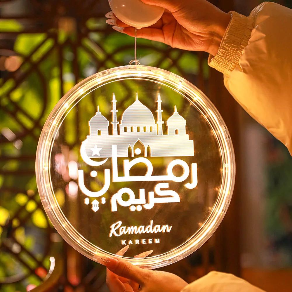 Ramadan Lights Moon Star LED Ramadan Decorations Islam