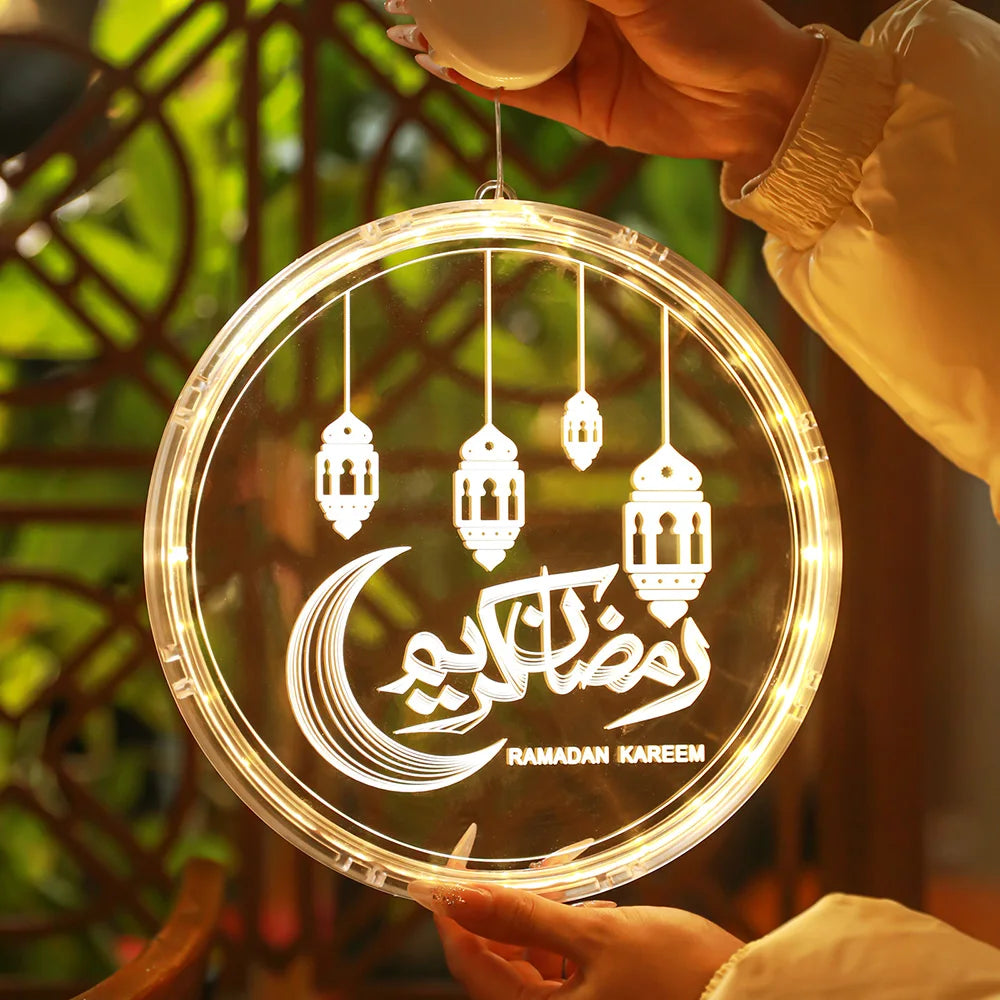 Ramadan Lights Moon Star LED Ramadan Decorations Islam