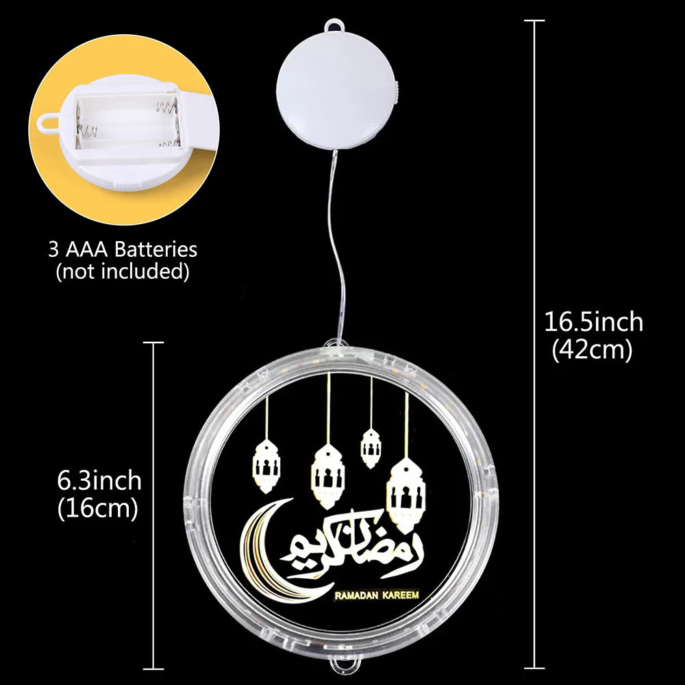 Ramadan Lights Moon Star LED Ramadan Decorations Islam