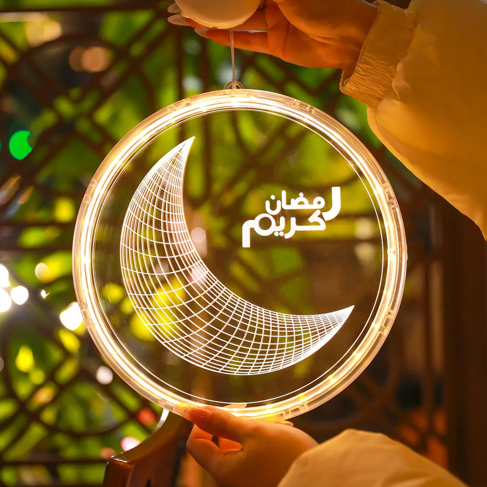 Ramadan Lights Moon Star LED Ramadan Decorations Islam