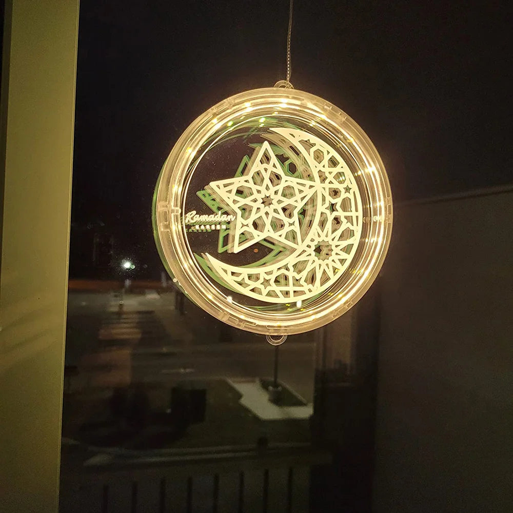 Ramadan Lights Moon Star LED Ramadan Decorations Islam
