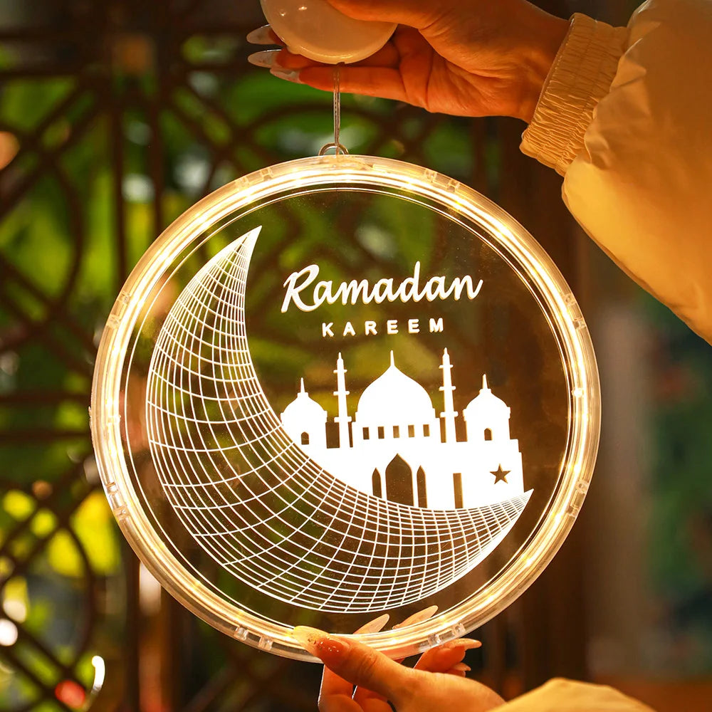 Ramadan Lights Moon Star LED Ramadan Decorations Islam