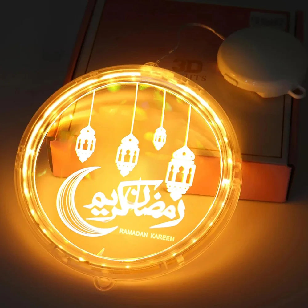 Ramadan Lights Moon Star LED Ramadan Decorations Islam