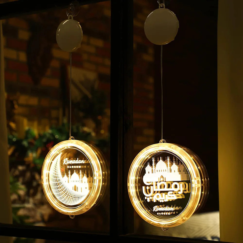 Ramadan Lights Moon Star LED Ramadan Decorations Islam